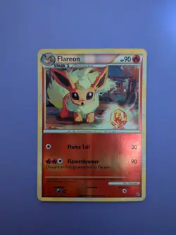 Pokemon Flareon Undaunted Reverse Holo Uncommon 26/90 (2010) - Image 1