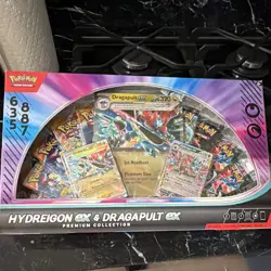 Pokemon TCG Hydreigon ex & Dragapult ex Premium Collection Booster Kit 2024 - Image 1