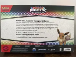 Pokemon SV Prismatic Evolutions Accessory Pouch Special Collection Eevee New TCG - Image 2
