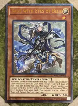 YuGiOh SAGE WITH EYES OF BLUE Ultimate Rare OP27-EN001 - Image 1