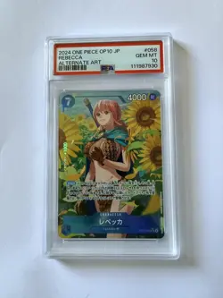 PSA 10 Rebecca SR Parallel OP10-058 Royal Blood One Piece Card Japanese - Image 4