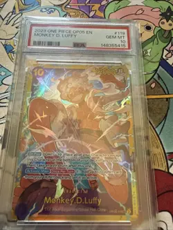 2023 one piece op05-119 english monkey d luffy #119 PSA 10 - Image 2