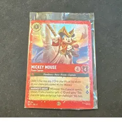 Disney Lorcana Mickey Mouse - Pirate Captain Promo Foil Card Into the Inklands - Image 1