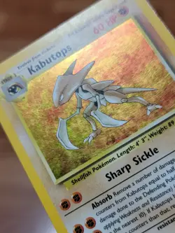 Kabutops - PL! Holo Rare - Vintage WotC 1999 English 9/62 Fossil Pokemon Card - Image 2