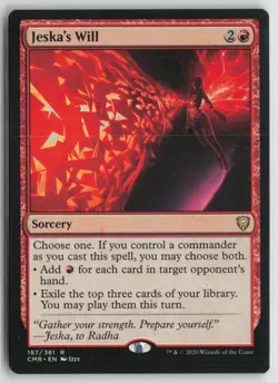 Jeska's Will Lightly Played 187 Commander Legends MTG - Image 1
