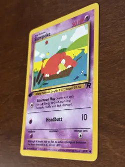 Pokemon TCG Slowpoke 1st Edition Team Rocket 67/82 Common LP - Image 3