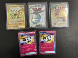 Pokemon Twilight Masquerade Five Card Lot, Secret Box, Chansey, Dragapult Ex - Image 1