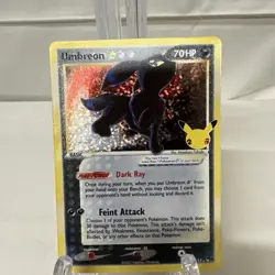 Pokemon Celebrations Umbreon Gold Star #17/17 Classic Collection Holo EX - Image 2