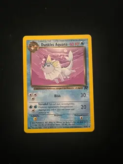 Dunkles Aquana 45/82 Team Rocket Uncommon Regular 1999 WOTC Pokemon TCG LP - Image 1