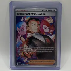 Pokemon Team Rocket's Giovanni 238/182 SV10 Destined Rivals SIR Full Art Holo - Image 1