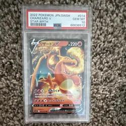 Pokemon TCG Charizard V 014/100 Star Birth Holo PSA 10 Japanese 2022 - Image 1