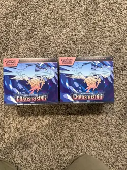 2x Pokemon Chaos Rising Elite Trainer Box Factory Sealed ETB *Slight Tear in 1* - Image 1
