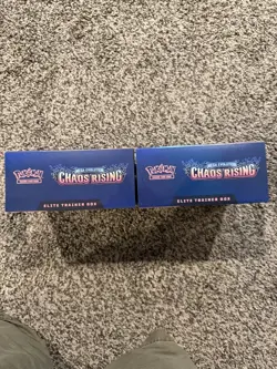 2x Pokemon Chaos Rising Elite Trainer Box Factory Sealed ETB *Slight Tear in 1* - Image 3