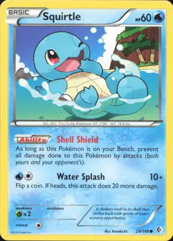 Squirtle 29/149 Common Boundaries Crossed Pokemon Lightly Played - Image 1