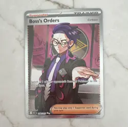 The Pokemon Company Boss's Orders [Corbeau] 256/217 Secret Rare Holo ENG - Image 1