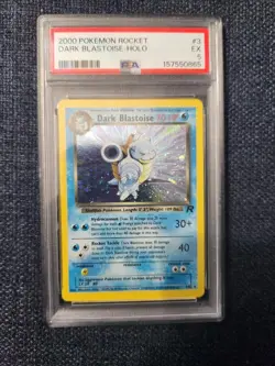 2000 POKEMON ROCKET #3 DARK BLASTOISE-HOLO PSA 5 - Image 1