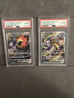 MEWTWO VSTAR 221/172 & Charizard VSTAR 212/172 (Japanese Vstar Universe)PSA 10 - Image 1