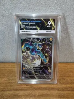 Thundurus Black Star Promo 209 Pokemon Black Bolt ETB Ace Grading Mint 9 - Image 2