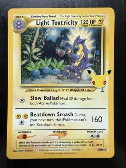 Pokemon Light Toxtricity SWSH137 SWSH: Sword & Shield Promo Cards Holo (LP) - Image 2