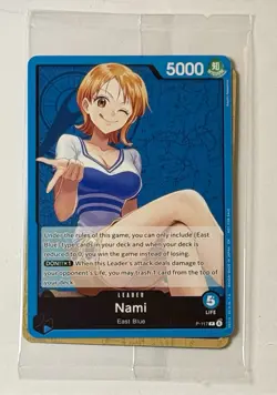 2025 One Piece Promo Nami Blue Leader P-117 English Sealed East Blue Mill Cards - Image 1