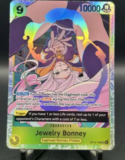 Bandai One Piece CCG Jewelry Bonney Character Carrying on His Will OP13-108 SR - Image 1