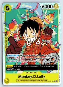 Monkey.D.Luffy (Reprint) OP07-109 One Piece Premium Booster -The Best- Vol. 2 NM - Image 1