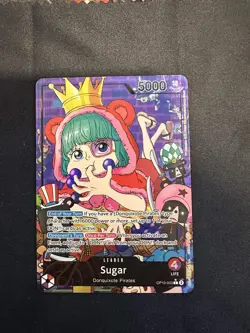 SUGAR 2025 ONE PIECE ROYAL BLOOD LEADER ALT ART OP10-003 Q7107 - Image 1