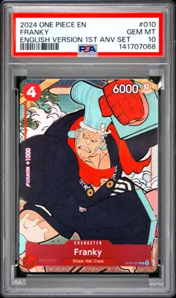 Franky PSA10 2024 One Piece English Version 1st Anniversary Set #010 - Image 1