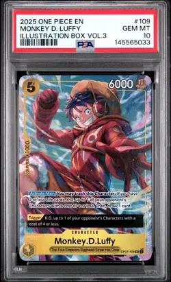 One Piece 2025 Illustration Box Vol 3 Set Promo Sequential Luffy & Zoro Psa 10 - Image 1