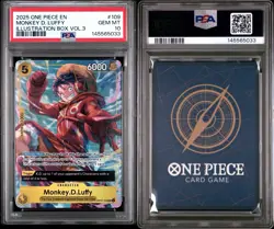 One Piece 2025 Illustration Box Vol 3 Set Promo Sequential Luffy & Zoro Psa 10 - Image 3