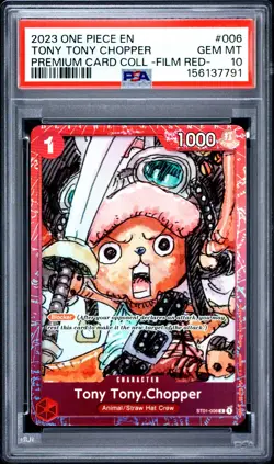 2023 ONE PIECE PREMIUM COLLECTION -ONE PIECE FILM RED- TONY TONY CHOPPER PSA 10 - Image 1