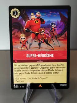 Carte LORCANA FR - Chapitre 12 132/204 Super-Heroisme - Rare non Foil Neuf - Image 1