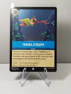Carte LORCANA FR - Chapitre 1 165/204 Travail d'equipe - ✨ FOIL ✨Neuf - Image 1