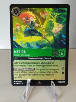 Carte LORCANA FR - Chapitre 12 89/204 Merida - Rare ✨FOIL✨Neuf - Image 1