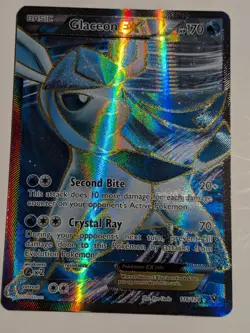 Pokemon TCG Glaceon EX Full Art Ultra Rare Holo Card 116/124 Fates Collide - Image 3