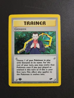 Pokemon Gym Challenge Holo Card Giovanni 18/132 First Edition - Image 1