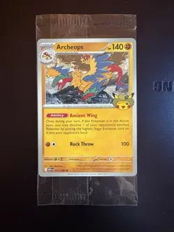 Pokemon Field Museum Archeops Fossil Promo Card - Sealed & In Hand - Image 1