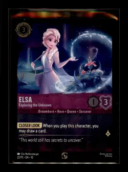 Elsa - Exploring the Unknown 22 Promo Disney Lorcana Promo Cards Lorcana NM - Image 1