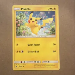 Pikachu 19/68 Hidden Fates Regular Common Non-Holo Card 2019 0143 - Image 1