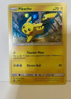 The Pokemon Company Pikachu SM81 SM Promo Holo Basic Pokemon TCG Card 70 HP - Image 1