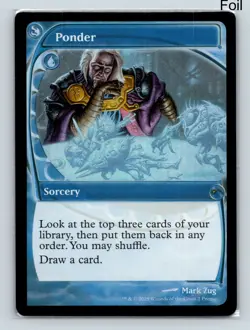 MTG Ponder (Future Sight) Foil P MagicFest Cards 2 NM - Image 1