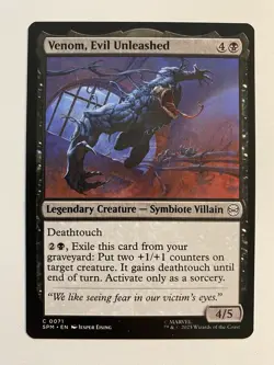 Venom, Evil Unleashed C 0071 - MTG Marvel's Spider-Man SPM - NM - Image 1