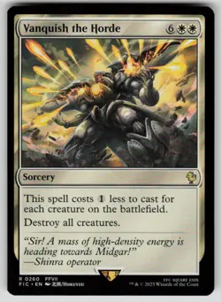 Vanquish the Horde Rare Commander: FINAL FANTASY 260 MTG Near Mint - Image 1