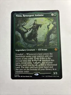Nissa, Resurgent Animist (Foil Etched) March of the Machine MTG + 2 Bonus Rares! - Image 1