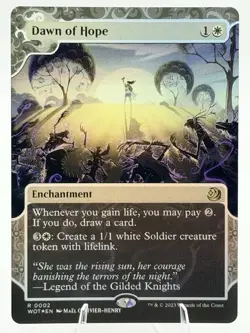 Dawn of Hope FOIL 0002 Wilds Of Eldraine ENCHANTING TALES BORDERLESS MTG NM WOT - Image 1