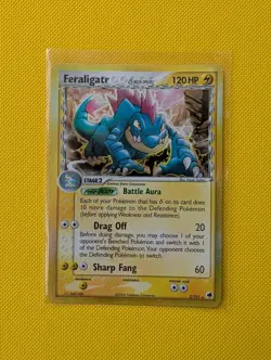 Pokemon TCG EX Dragon Frontiers Feraligatr Holo Card 2006 HP Delta Species 2/101 - Image 1