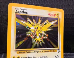 Zapdos 020/130 Base Set 2 Holo Rare Pokemon - Image 2