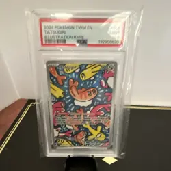Pokemon Tatsugiri SV06 186/167 Illustration Rare Holo EN PSA 9 2024 - Image 1