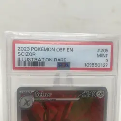 Scizor 205/197 PSA 9 MINT Illustration Rare SV Obsidian Pokemon - Image 3