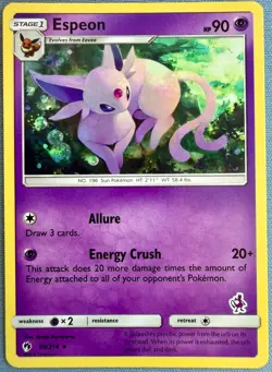Espeon 89/214 (Mewtwo Stamp) - Pokemon TCG Promo Battle Academy NM - Image 1